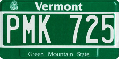 VT license plate PMK725