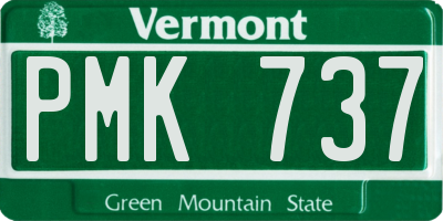 VT license plate PMK737