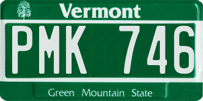 VT license plate PMK746