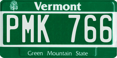 VT license plate PMK766
