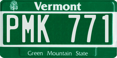 VT license plate PMK771