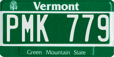 VT license plate PMK779