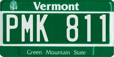 VT license plate PMK811