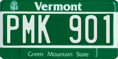 VT license plate PMK901