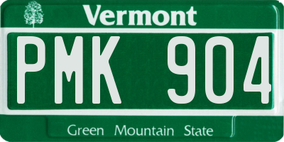 VT license plate PMK904