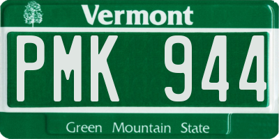 VT license plate PMK944