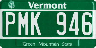 VT license plate PMK946