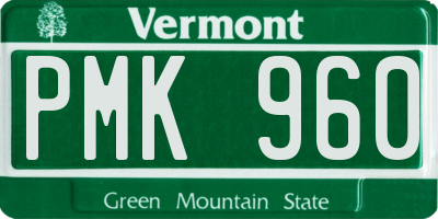 VT license plate PMK960