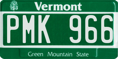 VT license plate PMK966
