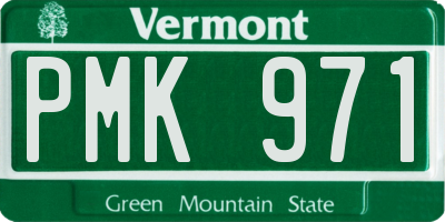 VT license plate PMK971