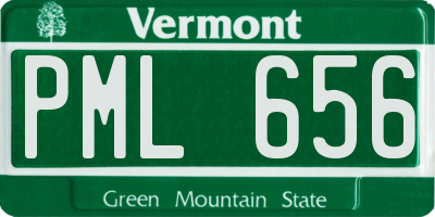 VT license plate PML656