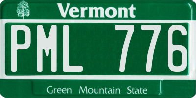 VT license plate PML776