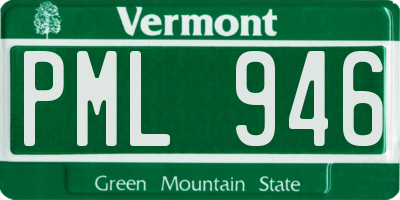 VT license plate PML946