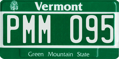 VT license plate PMM095
