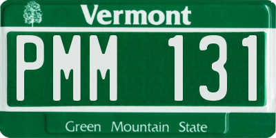 VT license plate PMM131
