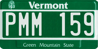 VT license plate PMM159