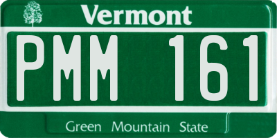 VT license plate PMM161