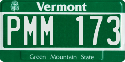 VT license plate PMM173