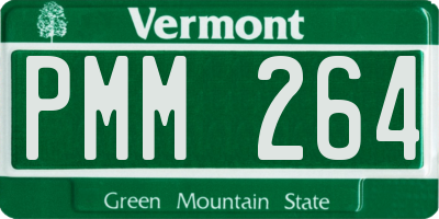 VT license plate PMM264