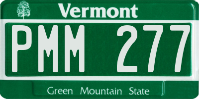 VT license plate PMM277