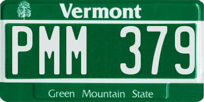 VT license plate PMM379