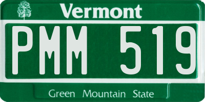 VT license plate PMM519
