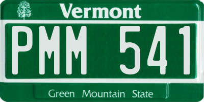 VT license plate PMM541
