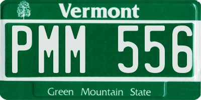 VT license plate PMM556