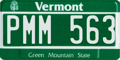 VT license plate PMM563