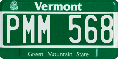 VT license plate PMM568