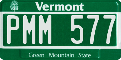 VT license plate PMM577