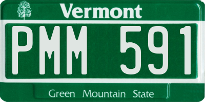 VT license plate PMM591