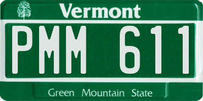 VT license plate PMM611