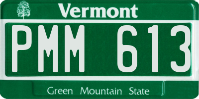 VT license plate PMM613