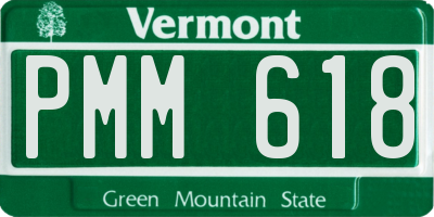 VT license plate PMM618