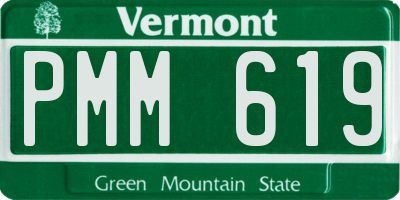 VT license plate PMM619