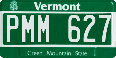 VT license plate PMM627