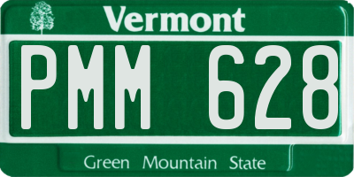 VT license plate PMM628