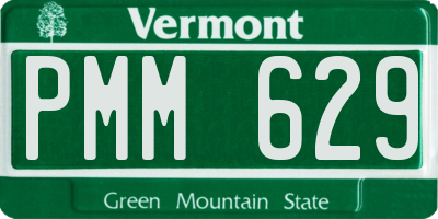 VT license plate PMM629