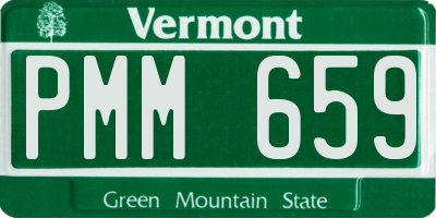 VT license plate PMM659