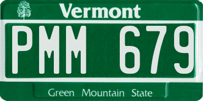 VT license plate PMM679