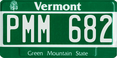 VT license plate PMM682