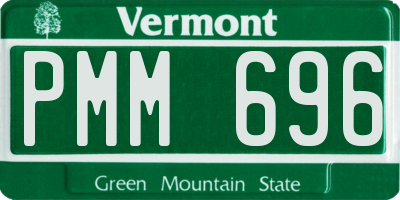 VT license plate PMM696