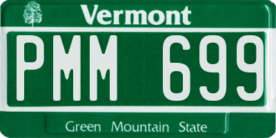 VT license plate PMM699