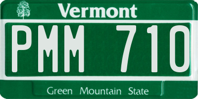 VT license plate PMM710