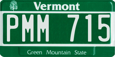 VT license plate PMM715