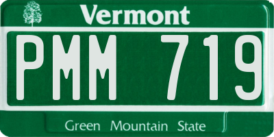VT license plate PMM719