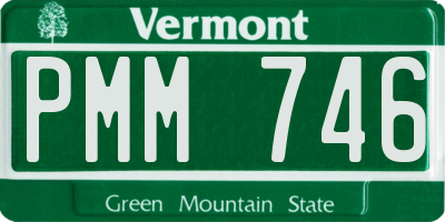 VT license plate PMM746