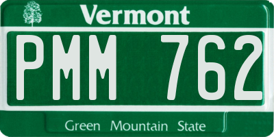 VT license plate PMM762