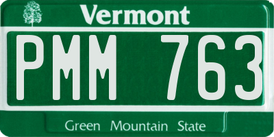 VT license plate PMM763
